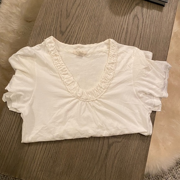 Mod-o-Doc, M, casual elegance off white tee. - Picture 3 of 5